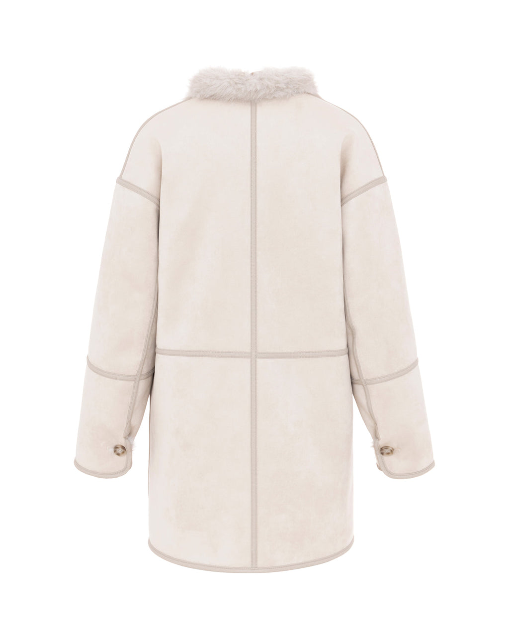 Abrigo reversible con cuello alto