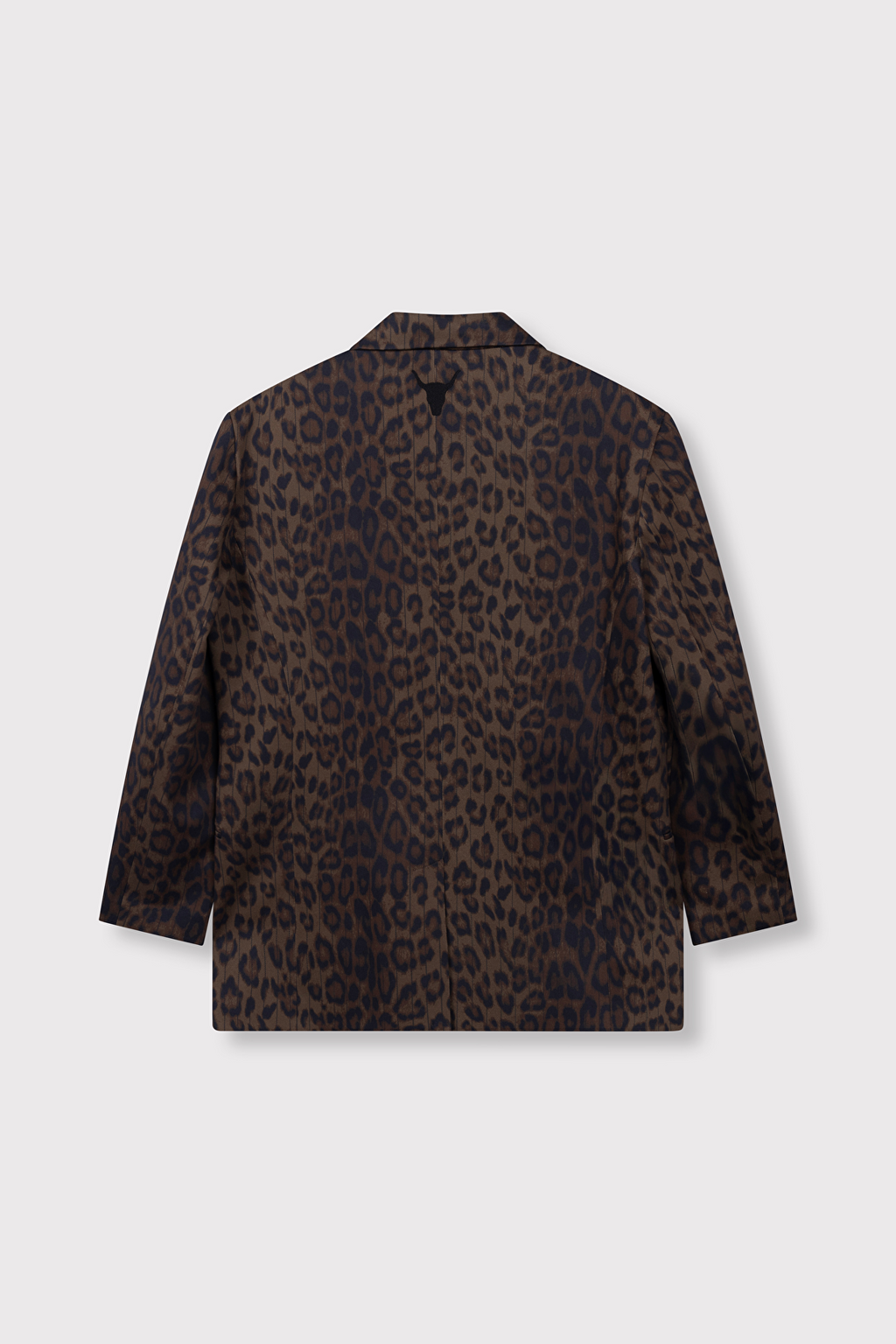 Blazer oversize de estampado animal
