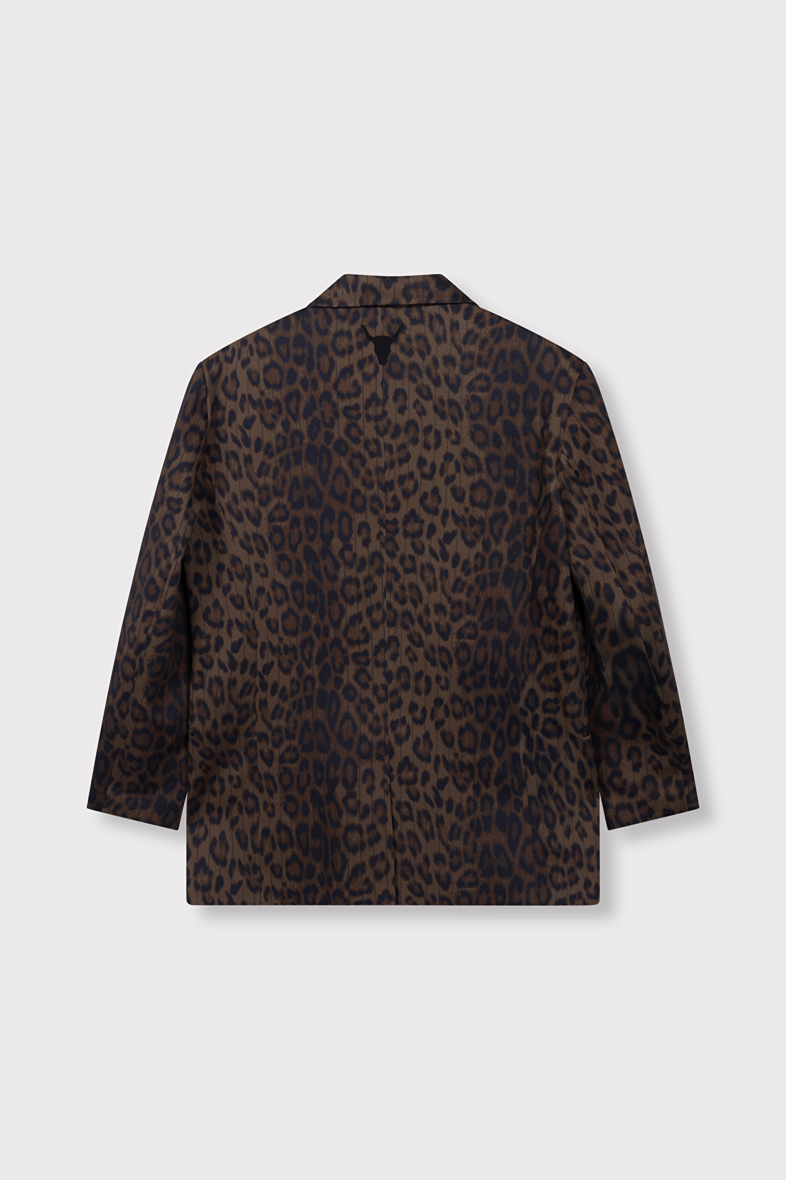 Blazer oversize de estampado animal
