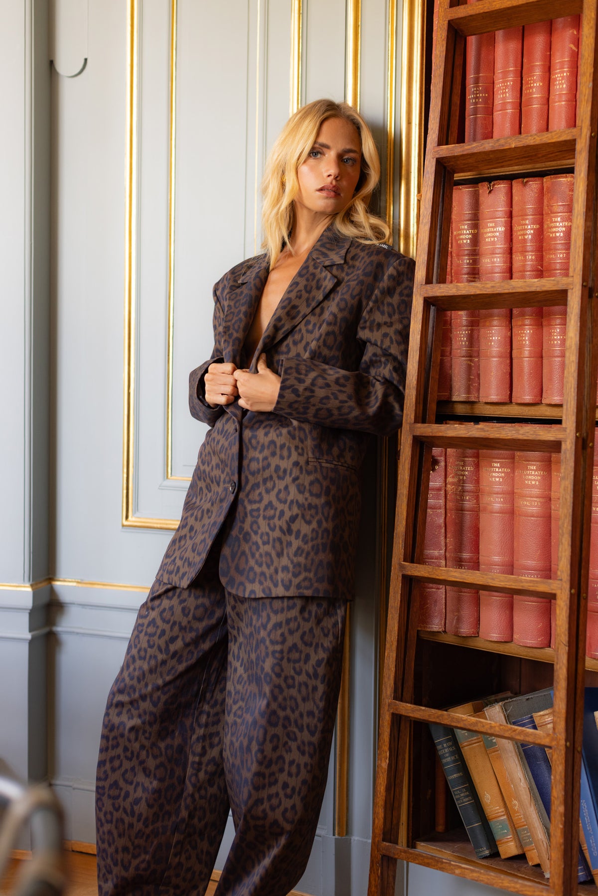 Blazer oversize estampado leopardo ALIX THE LABEL