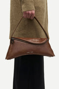 Bolso de hombro de piel
