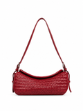 bolso de piel trenzada de hombro