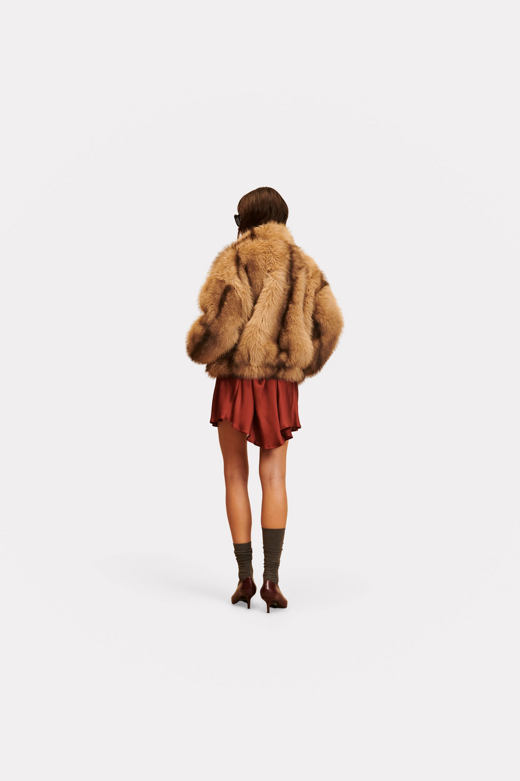 Bomber piel en tonos camel ANIYE BY