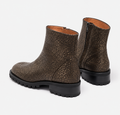 Botas de piel de acabado texturizado