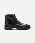 Botín tipo wallabee de piel
