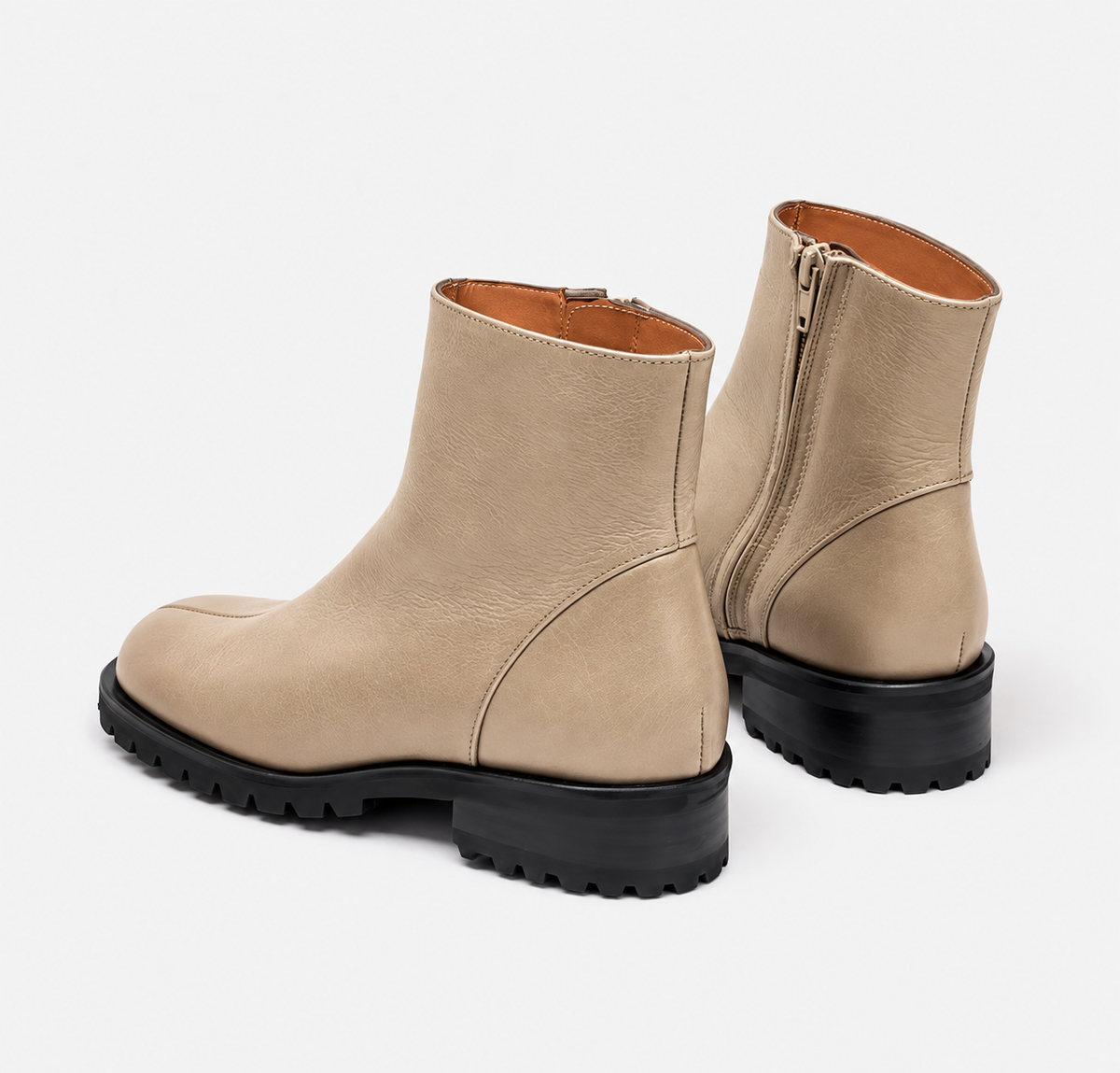 Botines de piel con suela NAGUISA