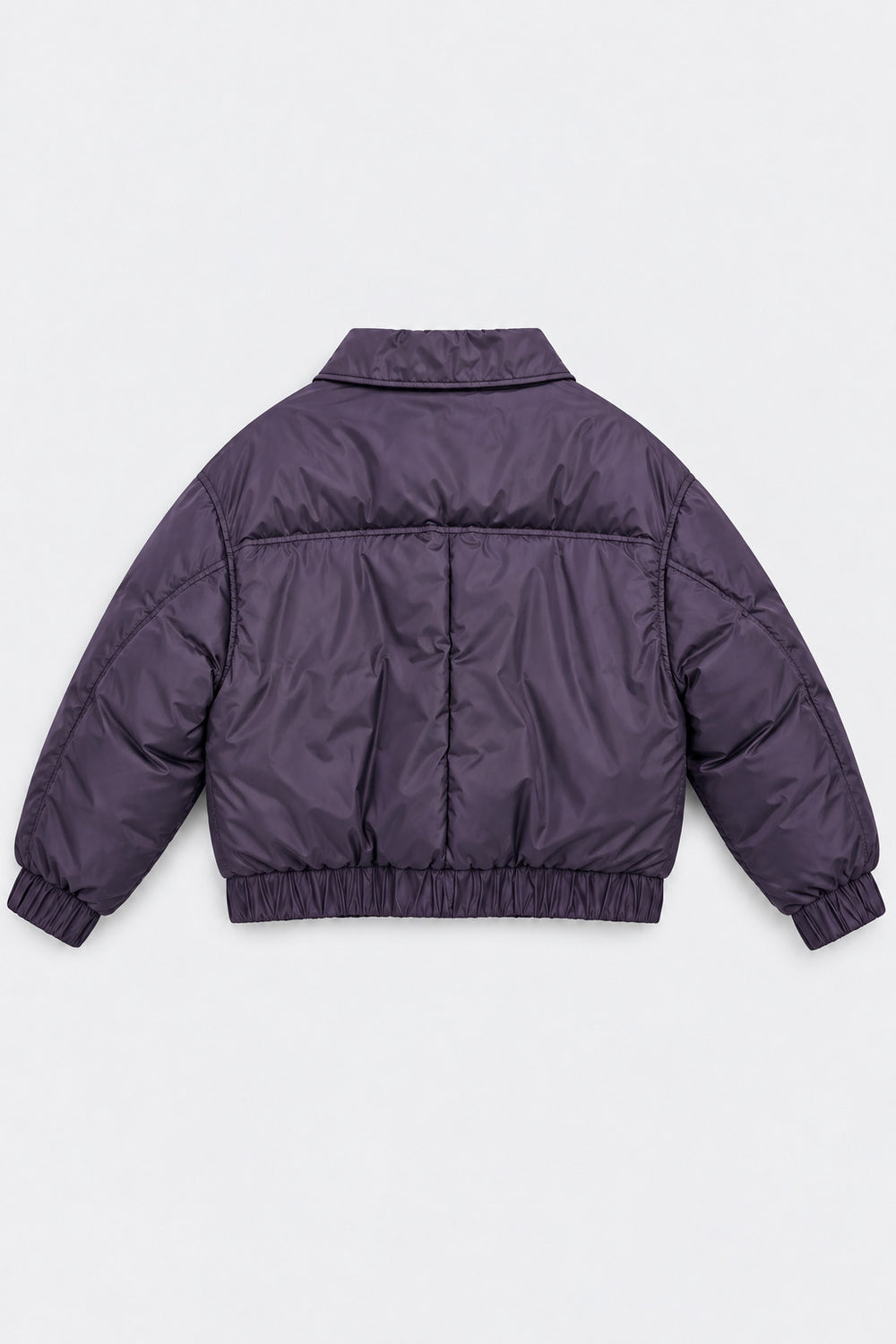 Chaqueta bomber acolchada en color berenjena LIVIANA CONTI