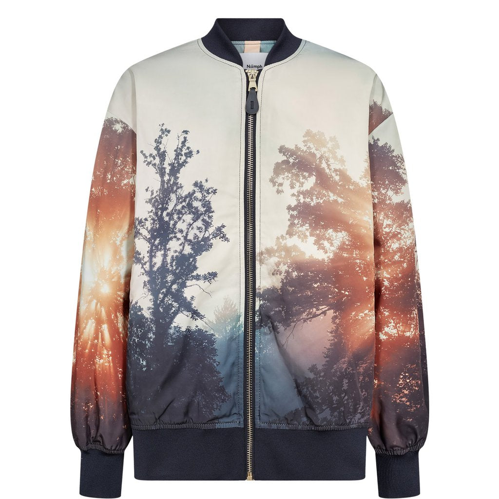 Chaqueta bomber oversize estampada NUMPH