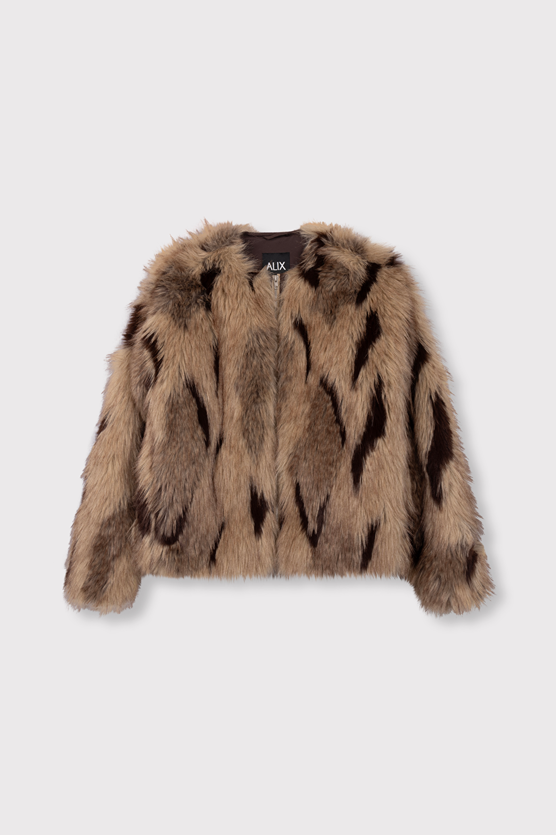 chaqueta oversize de pelo sintético