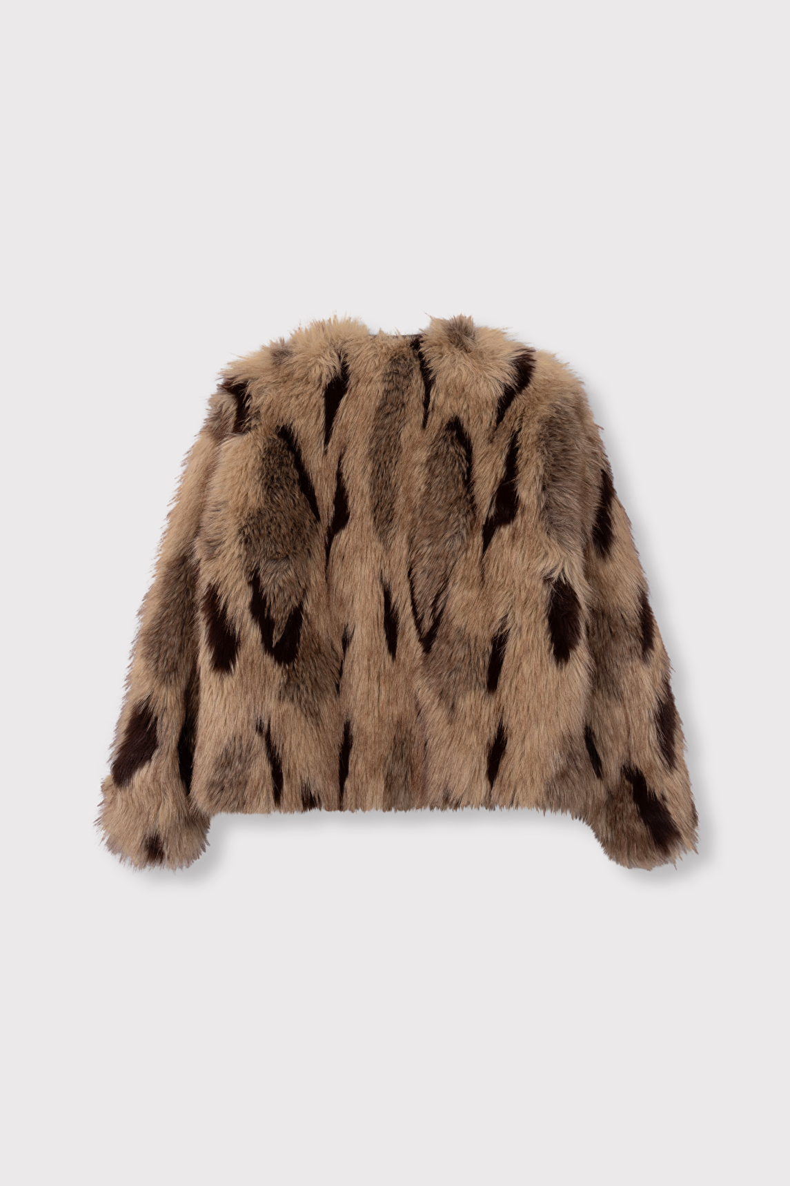 chaqueta oversize de pelo sintético