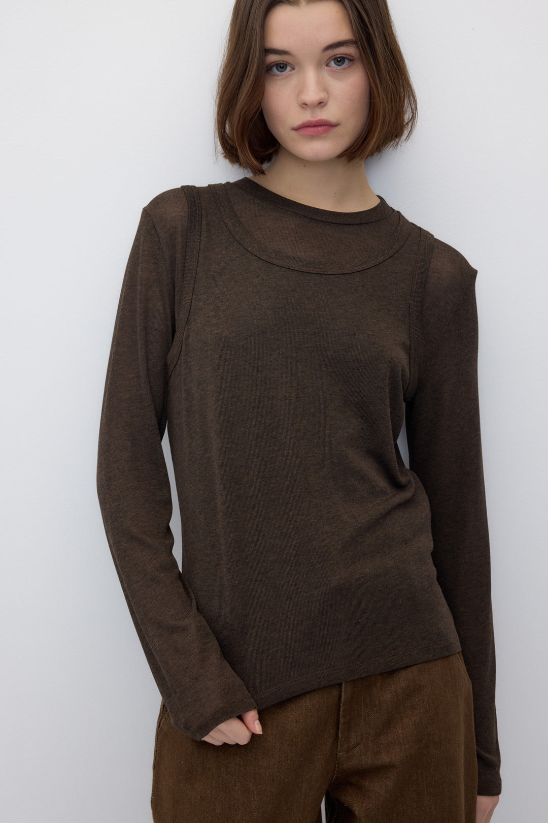 Conjunto de dos tops de viscosa