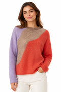 Jersey tricolor de alpaca y lana NUMPH