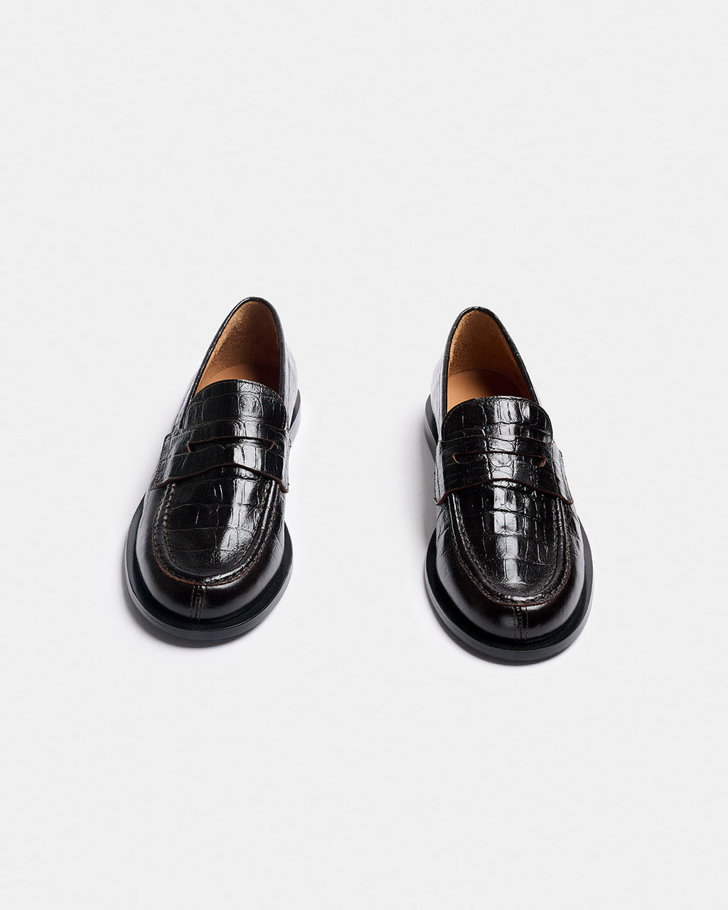 Mocasines de piel efecto coco NAGUISA