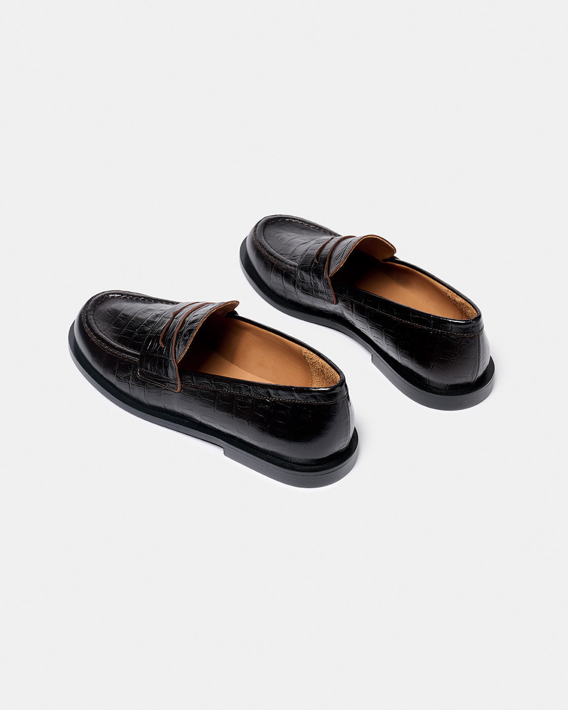 Mocasines de piel efecto coco NAGUISA