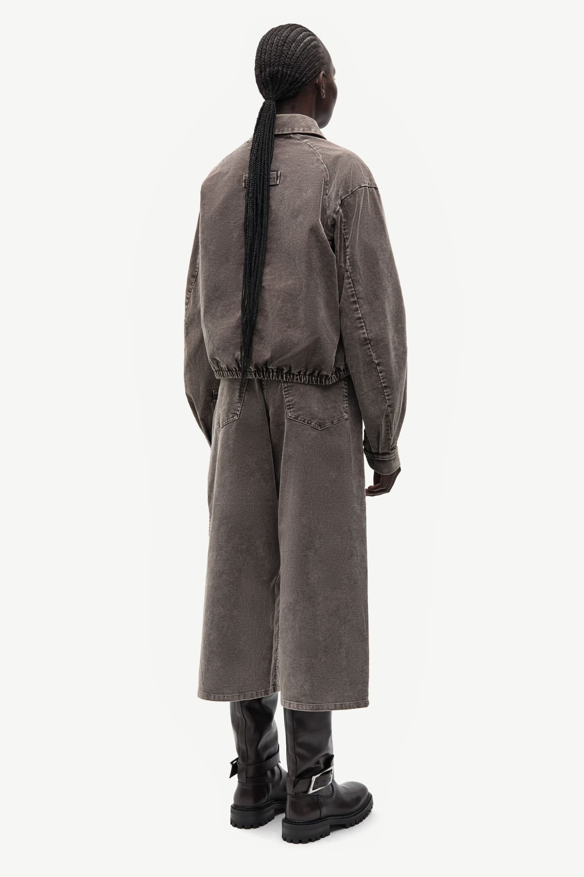 Pantalon culotte de pana
