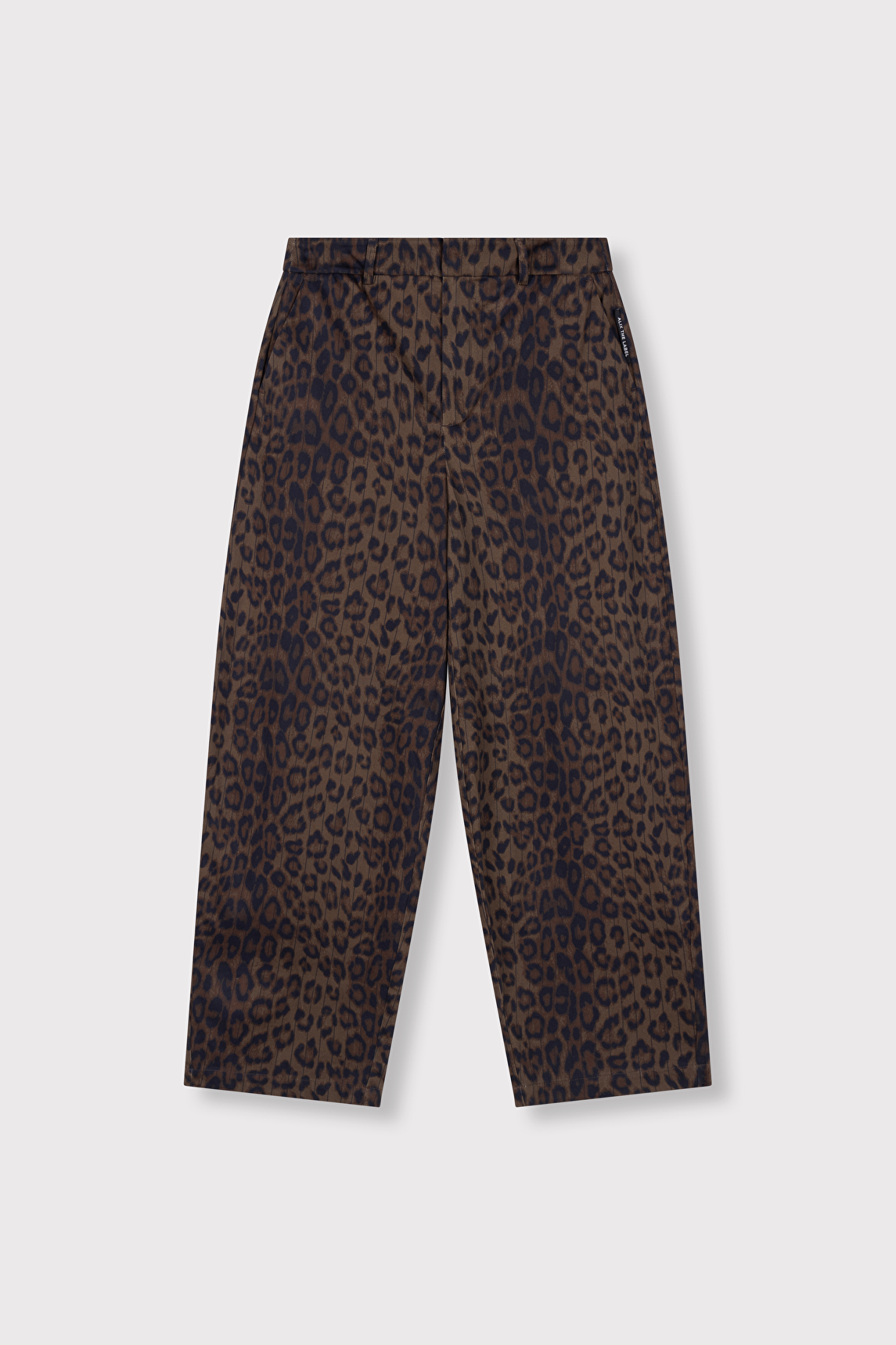 Pantalón de estampado animal en tonos marrones