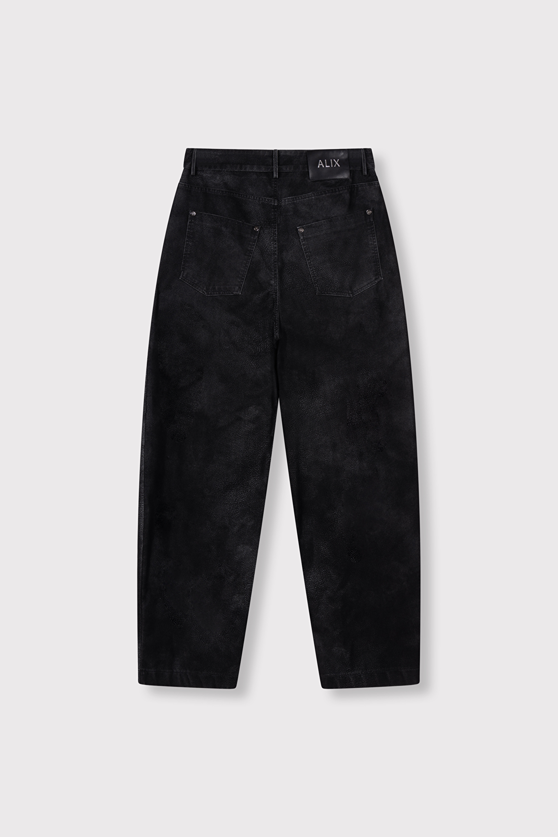 pantalón efecto gamuza de cinco bolsillos