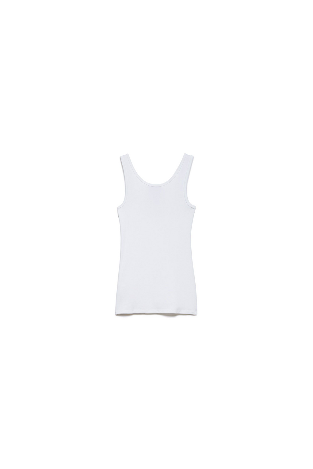 Top blanco de tirantes con tachuelas
