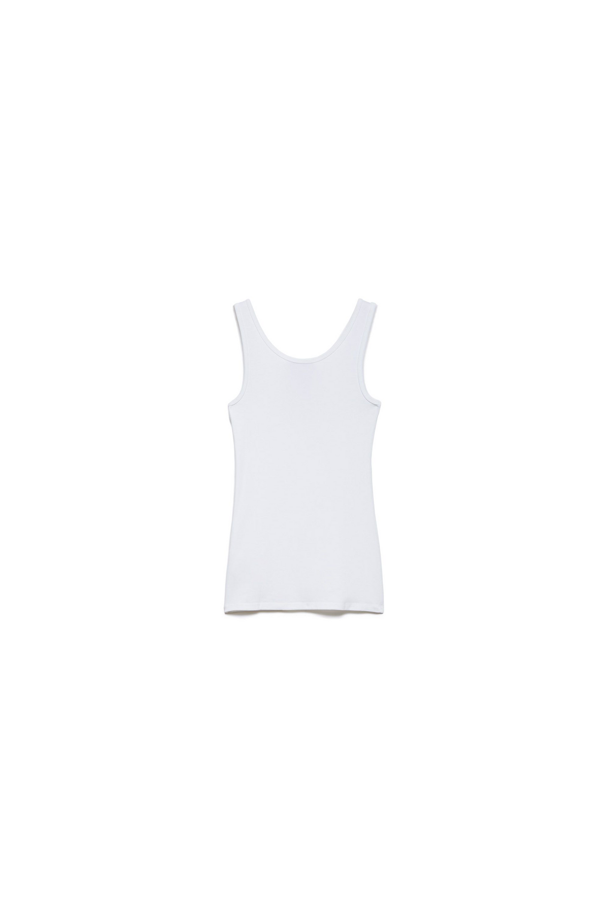 Top blanco de tirantes con tachuelas
