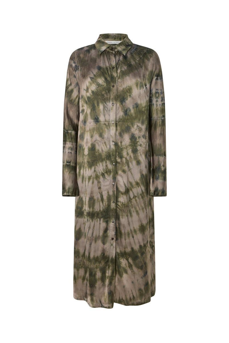 Vestido largo teñido a mano