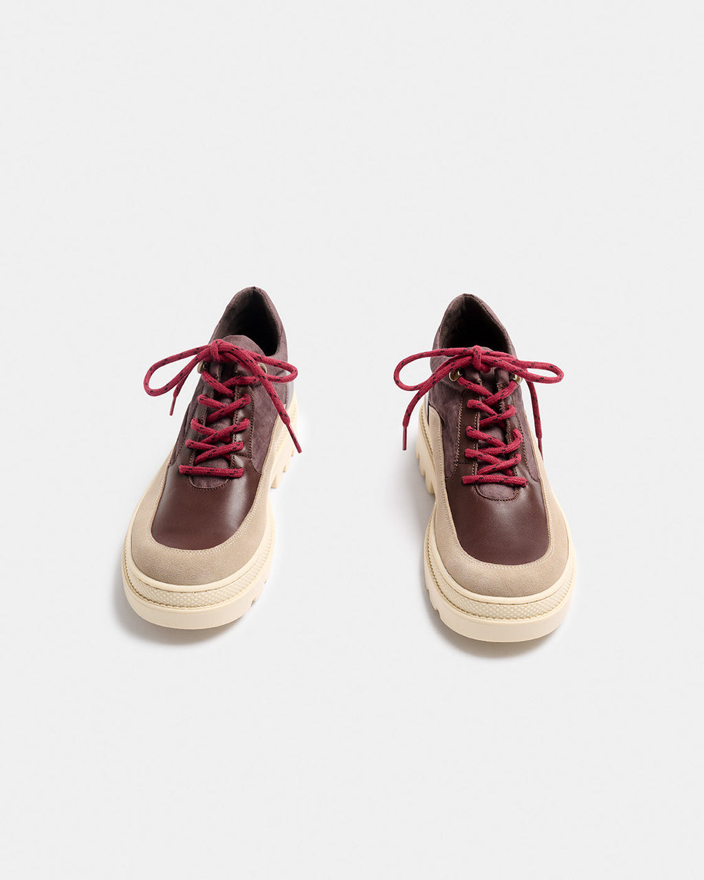 Zapatillas  multicolor de piel con suela track NAGUISA
