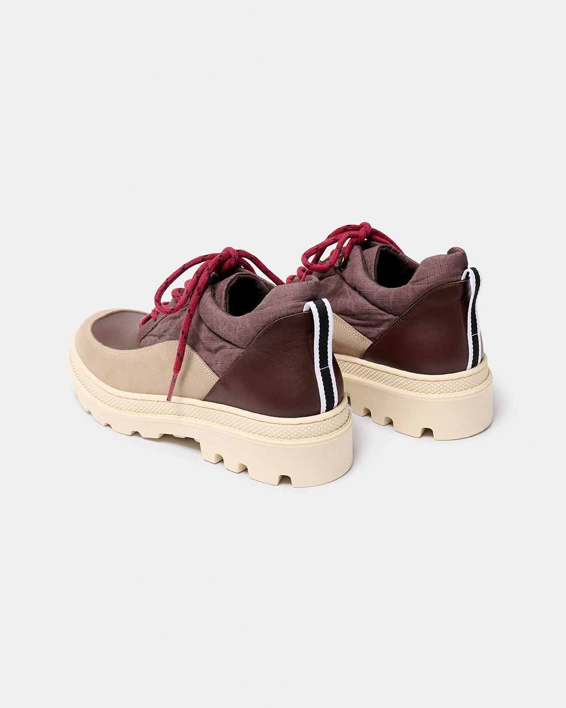 Zapatillas  multicolor de piel con suela track NAGUISA