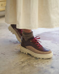 Zapatillas  multicolor de piel con suela track NAGUISA
