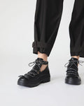 Zapatos  con cordones y suela track
